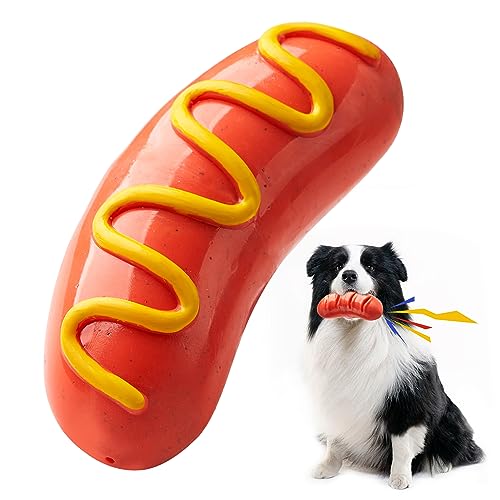 Dog Chew Toys for Aggressive-Chewers – Indestructible Dog Toy for Aggressive Chewer，Tough Chew Toys for Dogs （Rubber）